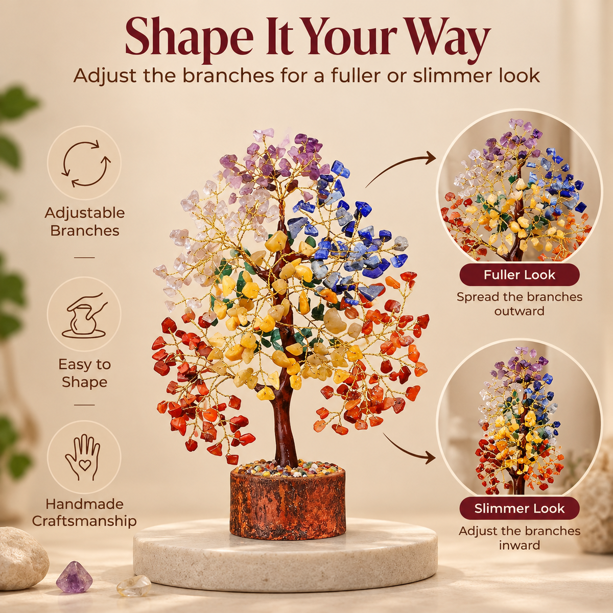 7 Chakra Crystal Tree of Life