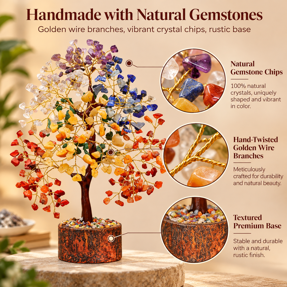7 Chakra Crystal Tree of Life