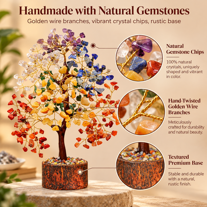 7 Chakra Crystal Tree of Life