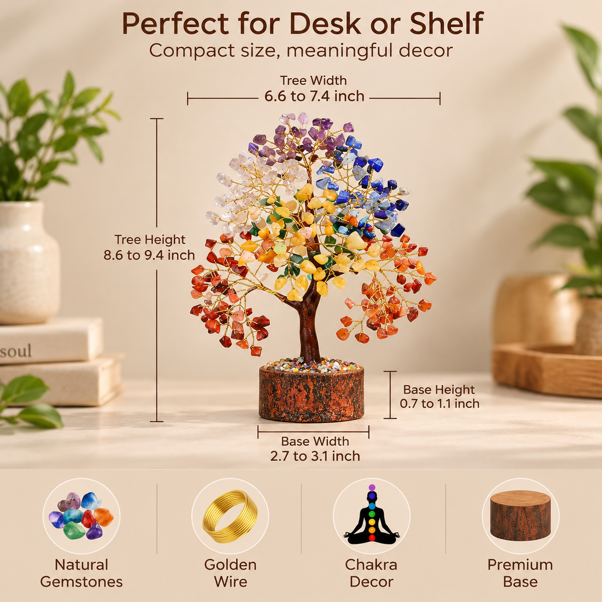 7 Chakra Crystal Tree of Life