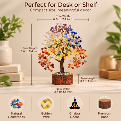 7 Chakra Crystal Tree of Life